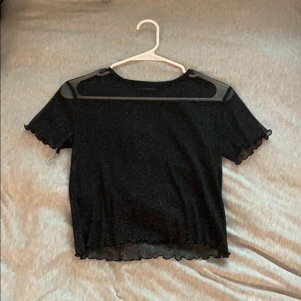 Brandy Melville Sheer Sparkle Top